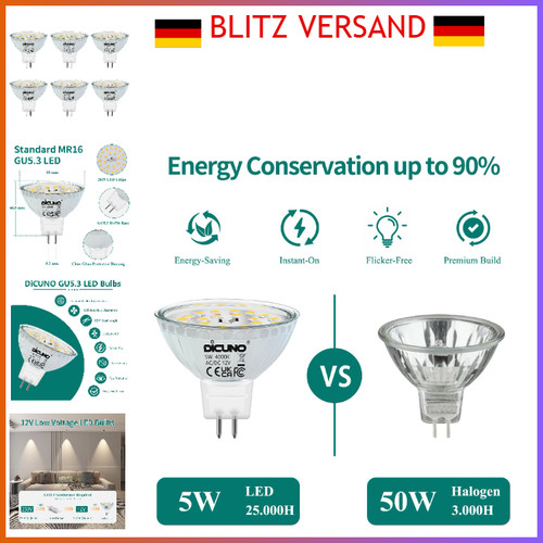 Dicuno gu5 led - dicuno,