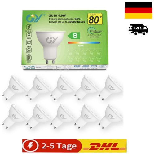 Gu10 led neutralweiß lampe - led,